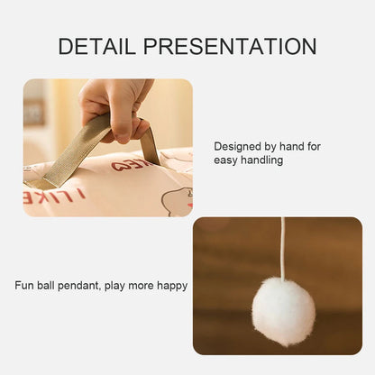 23inch Cute Cat Beds for Indoor Cats 2 in 1 Cat Cave Bed for Kittens and Dog Pets with Removable Washable Cushioned Pillow