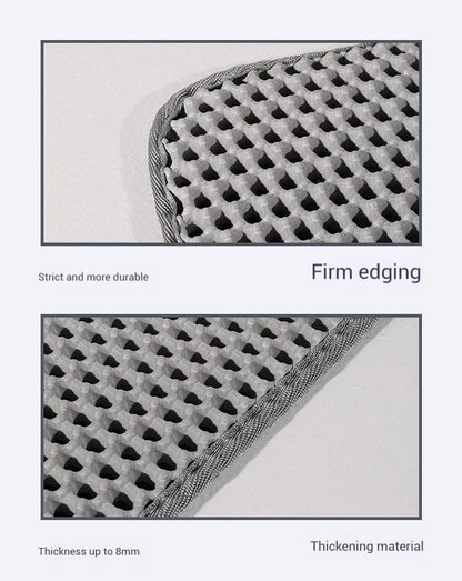 Large Cat Litter Mat Waterproof Double Layer Litter Trapping Clean Pad for Cat Litter Box Durable and Easy to Clean