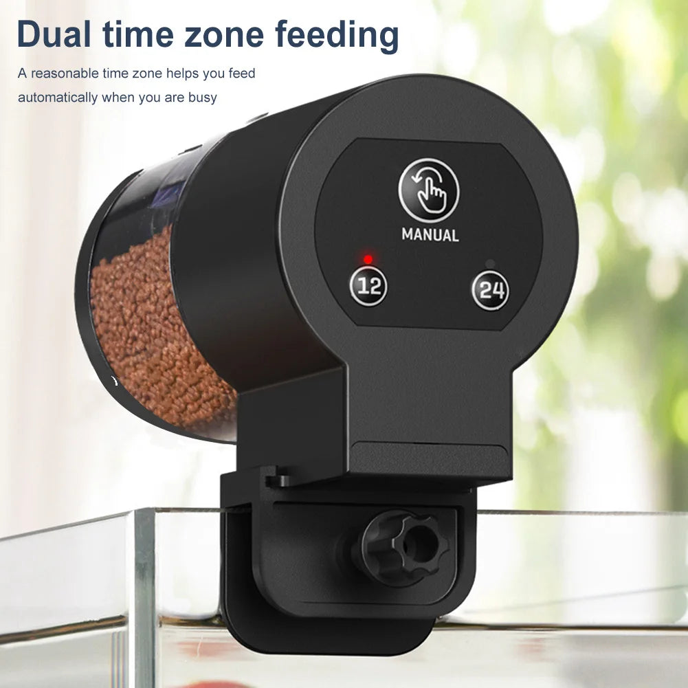 Auto Fish Tank Feeder Large Capacity Intelligent Control Fish Feeder Aquarium Fish Food Dispenser for Aquarium and Turtle Tank