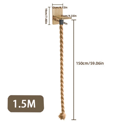 Cat Wall Climbing Sisal Rope Cat Climber Tree Wall  Climbing Tower Toy Indoor Cats Posts Kitten Rope Ladder Suitable for Playing