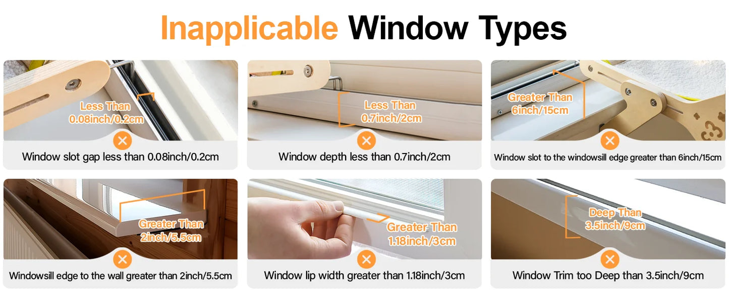 Mewoofun Cat Window Perch Cat Window Hammock Seat 2 in 1 Beige Cream Grey Pink Adjustable Steady Cat Bed for Indoor Cats for 40