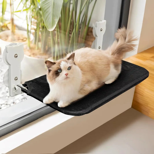 Cat Window Perch Sturdy Cat Window Hammock Cat Window Bed Cordless for Cats Upgraded Suction Cup Tear Resistant and Easy Cleani