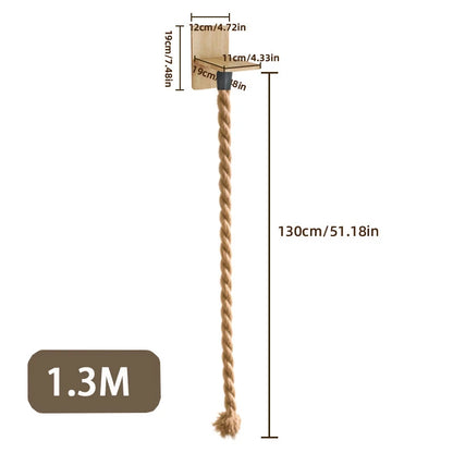 Cat Wall Climbing Sisal Rope Cat Climber Tree Wall  Climbing Tower Toy Indoor Cats Posts Kitten Rope Ladder Suitable for Playing