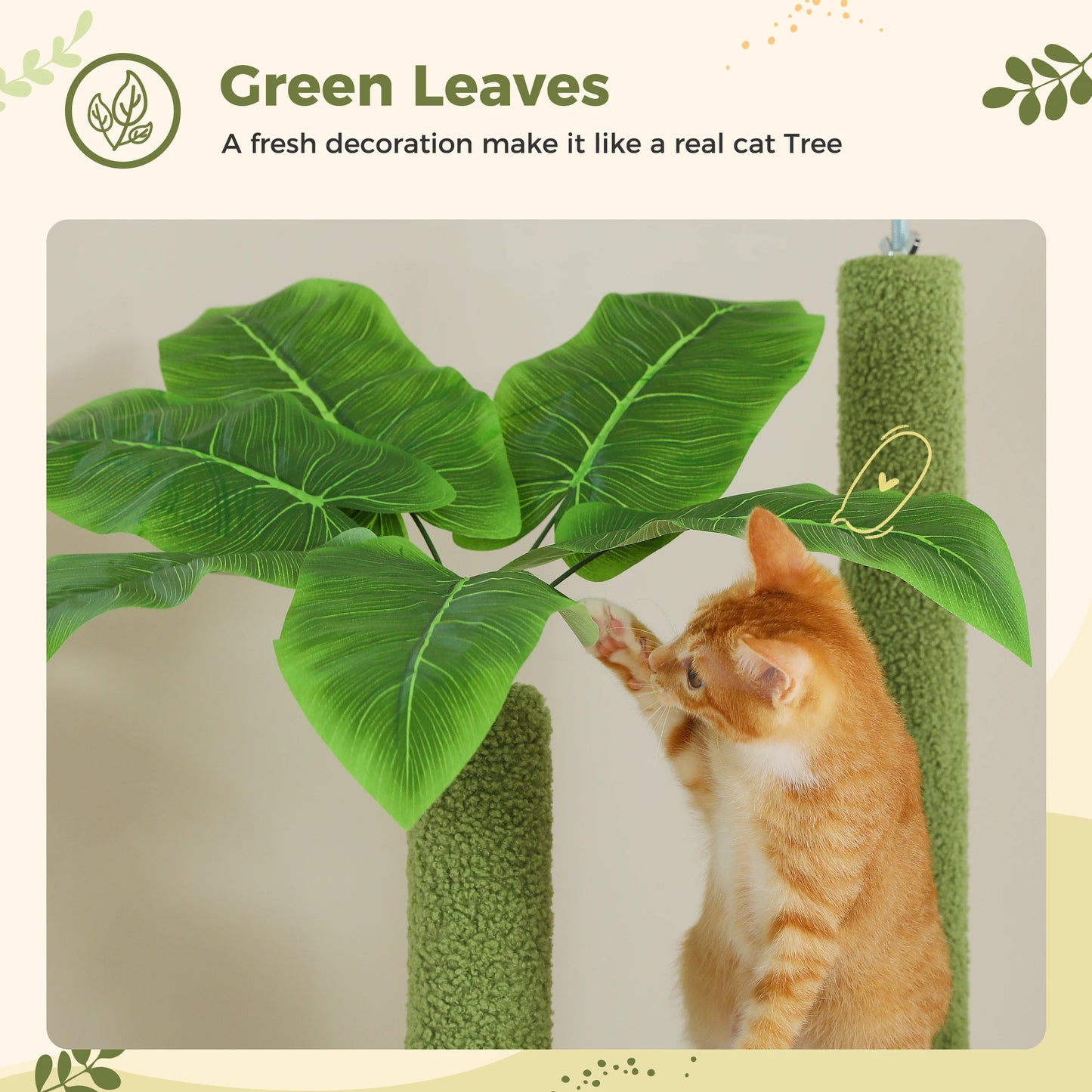 Floor to Ceiling Cat Tree with Scratching Posts Spacious Condo Hammock Tunnel Indoor Height Adjustable Wooden Cat Tower Cat Toys