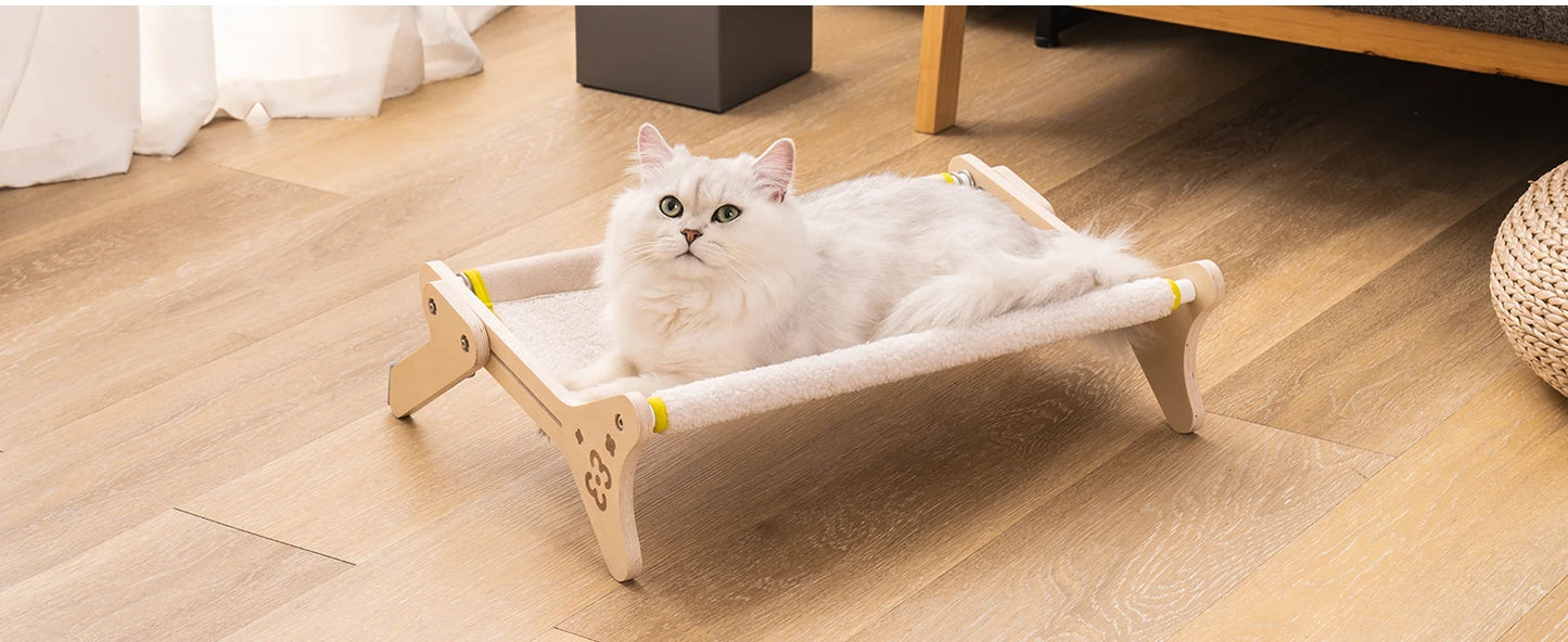 Mewoofun Cat Window Perch Cat Window Hammock Seat 2 in 1 Beige Cream Grey Pink Adjustable Steady Cat Bed for Indoor Cats for 40