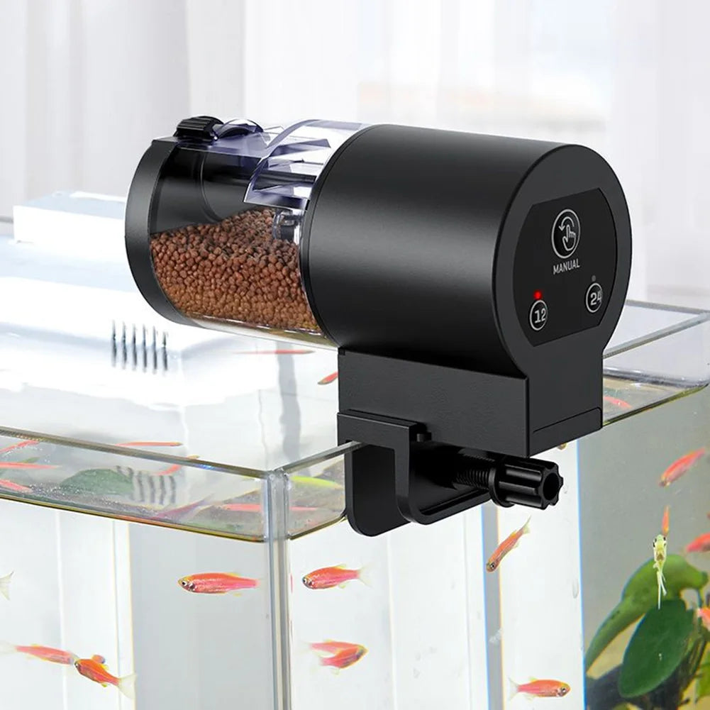 Auto Fish Tank Feeder Large Capacity Intelligent Control Fish Feeder Aquarium Fish Food Dispenser for Aquarium and Turtle Tank