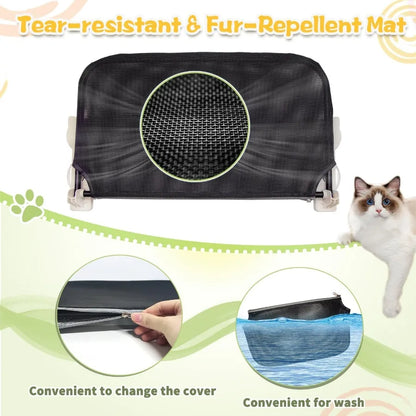 Cat Window Perch Sturdy Cat Window Hammock Cat Window Bed Cordless for Cats Upgraded Suction Cup Tear Resistant and Easy Cleani