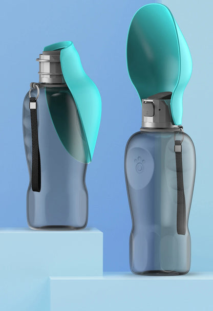 800ml Portable Dog Water Bottle For Big Dogs Pet Outdoor Travel Hiking Walking Foldable Drinking Bowl Golden Retriever Supplies