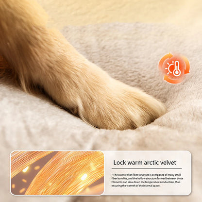 23inch Cute Cat Beds for Indoor Cats 2 in 1 Cat Cave Bed for Kittens and Dog Pets with Removable Washable Cushioned Pillow