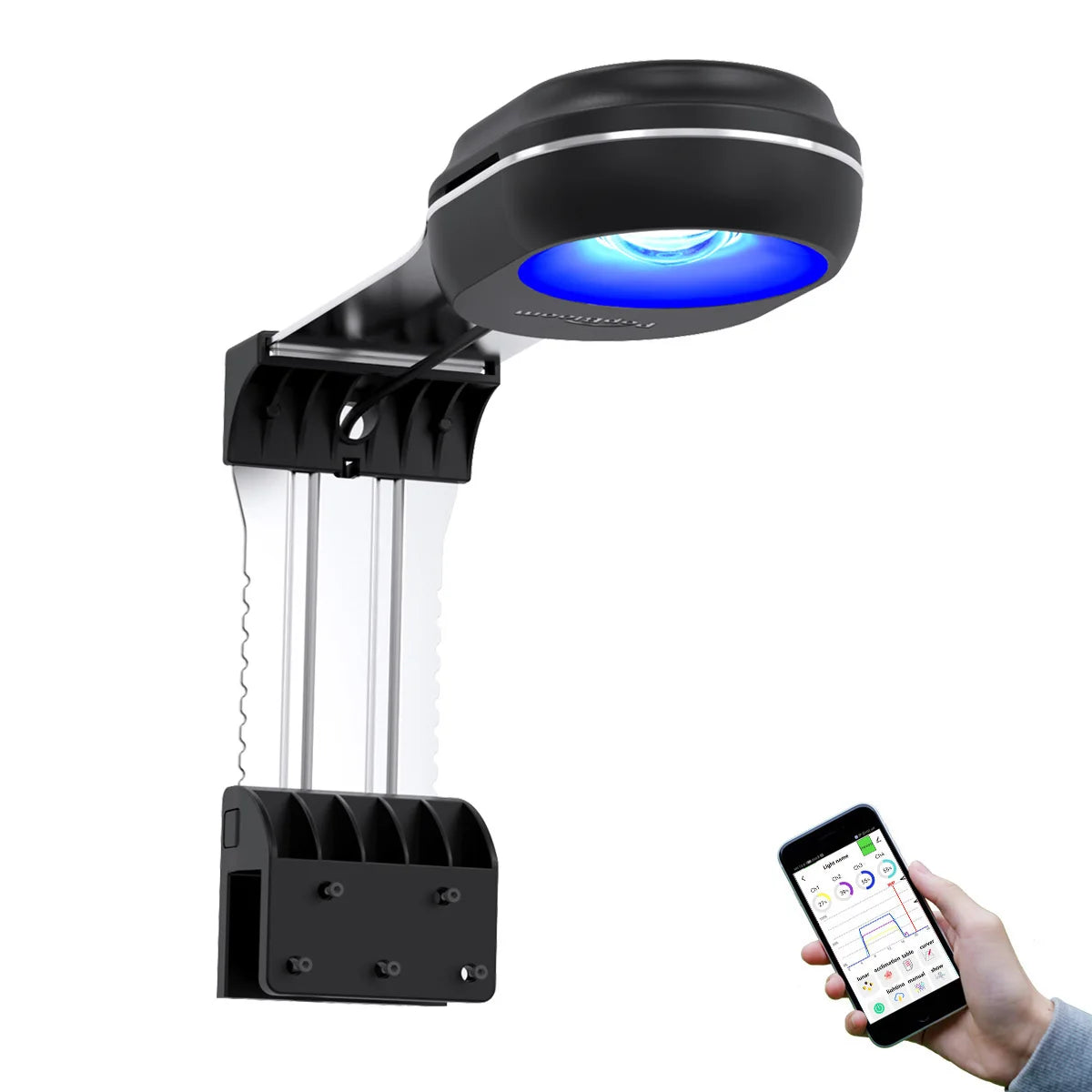 PopBloom RL60 WiFi Full Spectrum LED Saltwater Reef Aquarium Light Supports Mobile WiFi Control
