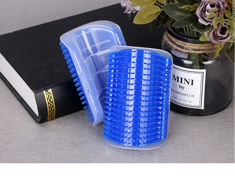 Massage Pet Cat Brush Corner Scrape Hair Removal Beauty Clean Corner Brush Removable Scratcher Comb for Kitten Cat